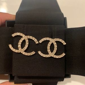 Brand New 2020 Chanel Crystal Large CC Earrings ❤️